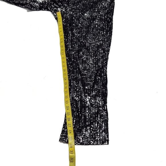NWT C By One Sequined Pull On Skinny Leg Pants - Picture 7 of 12